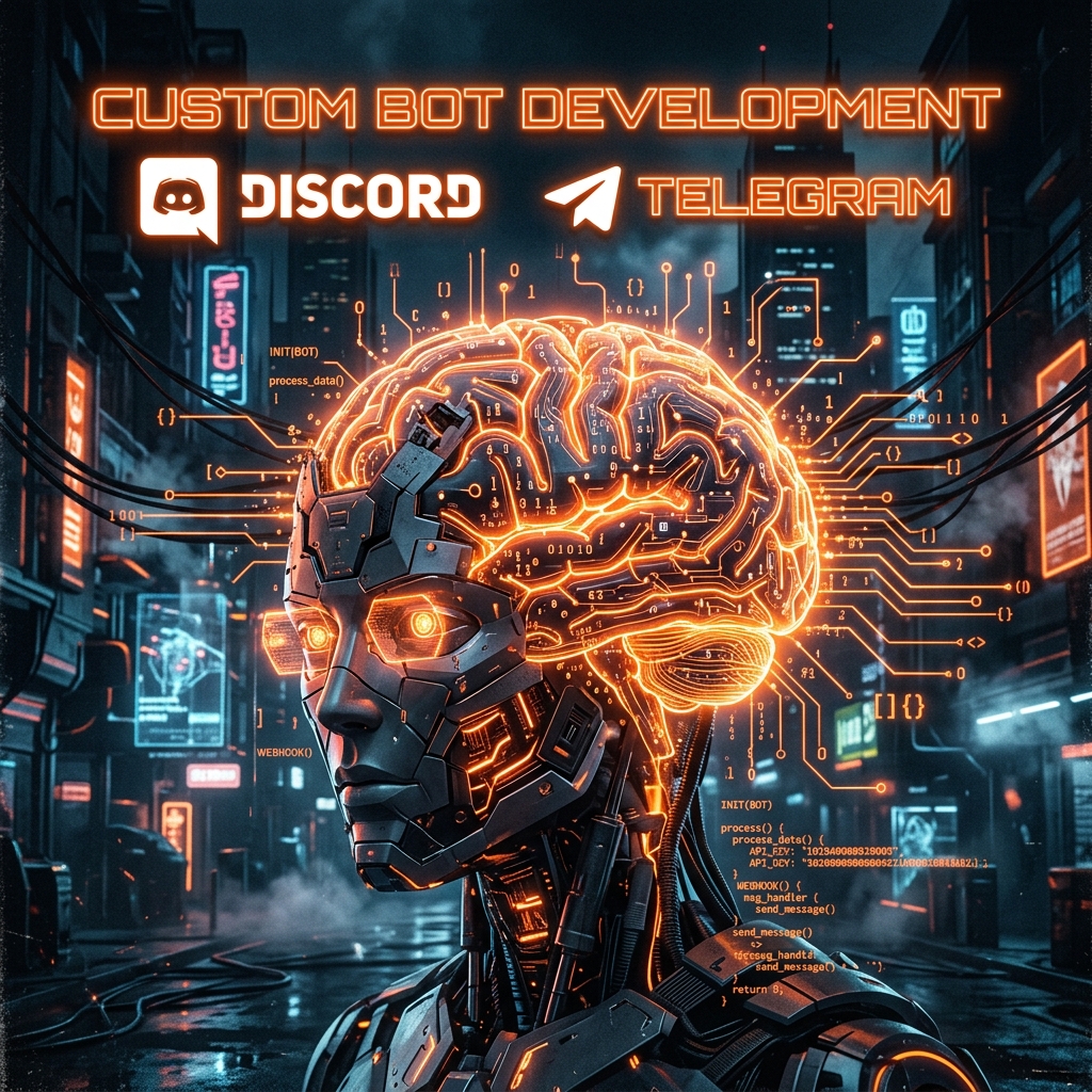 Discord & Telegram <span class="gradient-text">Bot Geliştirme</span>